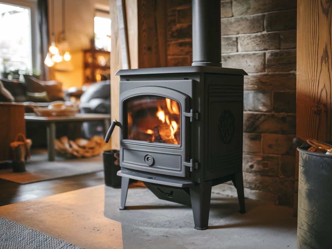 Ogrzewanie ekogroszkiem w nowoczesnym wnętrzu