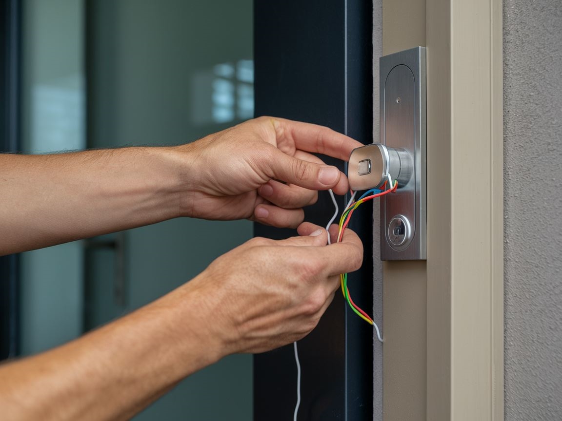 Podłączanie przewodów dzwonka do drzwi